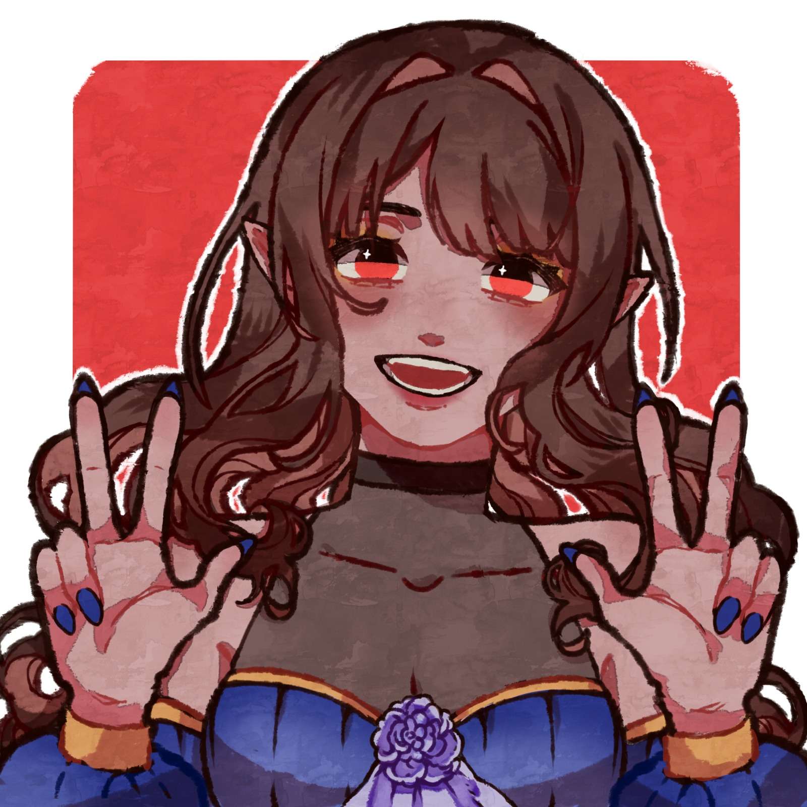 Retrato de Hira feliz