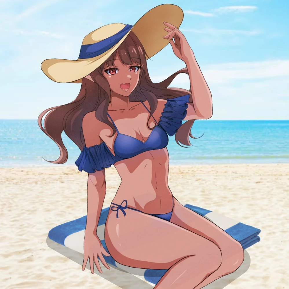 Hirashis en la playa